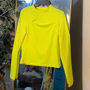Neon yellow festival top